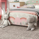 Kids Pink Toddler Bed Frame for Ages 3-6 Years