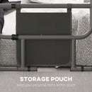 Black Folding Bed Assist Rail with Storage Pocket for Elderly and Disabled