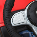 Red Push Handle Sliding Car with Horn and Under Seat Storage