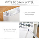 White 12L/Day Dehumidifier with Continuous Drainage, 2.5L Tank, Timer & Humidity Display