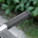 White Height-Adjustable Folding Urban Scooter with Rear Brake & Shock Absorption System