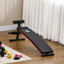 Adjustable Black Sit Up Bench with Thigh Support - Home Gym Essential