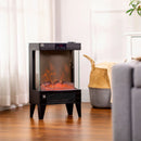 Black Freestanding Electric Fireplace Heater