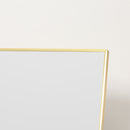 Gold Frame Full Length Mirror, 160 x 50 cm - Wall-Mounted or Freestanding Rectangle Dressing Mirror