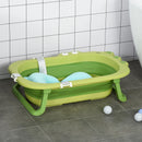 Green Ergonomic Baby Bath Tub with Cushion 0-3 Years