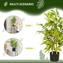 Green Bamboo Tree in Pot - Indoor Outdoor Decor, 15x15x60cm