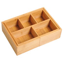 Bamboo Drawer Organiser Tray Divider, Adjustable 24.6-41cm, Natural Color