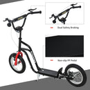 Black Kids Stunt Scooter with Adjustable Handlebar and 2 Brakes