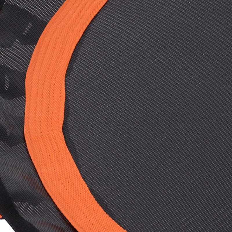 Black and Orange Mini Fitness Trampoline, 101.6 x 25 cm