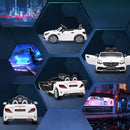 White Licensed 12V Kids Electric Ride On Car with Remote Control