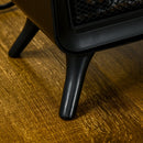 Electric Fireplace Stove, White, LED Flame Effect, 800W/1600W