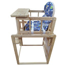 Blue Padded Baby Highchair - Compact Design (50Lx44Wx88H cm)