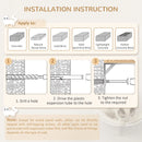 White Curved Cat Wall Shelf Bed 41x28x21cm