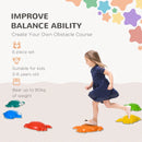 Crab-Designed Kids Stepping Stones Set - 6PCs, TPE Anti-Slip Edge