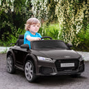 Black Audi TT Kids Ride-On Car with Remote Control and MP3 Player