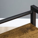 Rustic Brown 3-Tier Printer Stand with Lockable Wheels