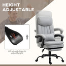 Grey Ergonomic Office Chair with Massage and Heating