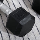 8kg Hex Dumbbell Set - Black Rubber Coated Weights for Home Gym