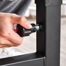 Black Multi-Function Weight Bench with Resistance Bands