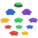 Starfish Balance Stones Set for Kids, 11-Piece Obstacle Course Kit - Indoor & Outdoor Sensory Play
