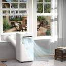 Portable 9000 BTU Air Conditioner - Cooling Dehumidifier Fan, White, 18m² Room, Remote & Timer