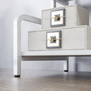 White 3-Tier Printer Stand with Storage Shelves, 55 x 40 x 77cm