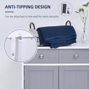 Freestanding Bathroom Storage Cabinet 75x60cm Grey White 2 Drawers Cupboard