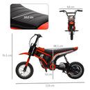 Red Electric Motorbike with Twist Grip Throttle and Music - 16km/h Max Speed