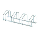 Silver Bike Storage Rack (4 Racks) - Floor/Wall Mount Bicycle Stand