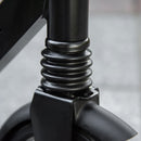 Blue Folding Kick Scooter with Adjustable Height and Dual Brake