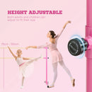 Adjustable Black Freestanding Ballet Barre with Non-slip Feet