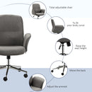 Light Grey Rocking Office Chair with Arm Rests & Wheels