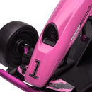 24V Pink Electric Kids Go Kart with 2 Speeds, Ages 8-12