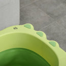 Foldable Green Baby Bathtub Set with Stool