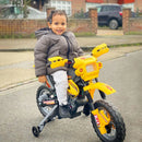 Yellow Kids Electric Motorcycle Ride-On Toy