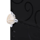 Modular White and Black 12-Cube Bedroom Wardrobe with Hanging Rails