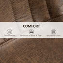 Brown Adjustable Height Swivel Barstools Set for Home Pub