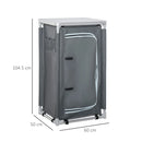 Grey 3-Shelf Camping Kitchen Station & Storage Organiser