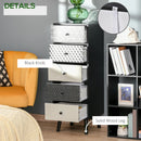 5-Drawer Wooden Dresser for Bedroom and Living Room Storage