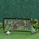 Black Foldable 6x3 ft Soccer Goal Net Set - 2 Pack