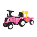 Pink Toddler Ride-On Tractor & Walker for Ages 1-3