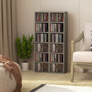 Set of Two Dark Wood-Effect CD Storage Units