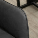 Grey Fabric Swivel Office Chair with Adjustable Height