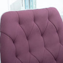 Purple Spandex Office Chair with Adjustable Height and Armrest