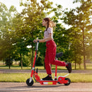 Red Foldable Electric Scooter for Teens 12V 120W