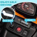 12V Black Quad Bike for Kids, Music, Headlights, MP3, Suspension Wheels - Ages 3-8