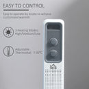 White 1500W Portable Oil Filled Radiator Heater