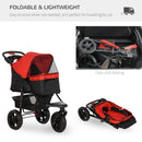 3-Wheel Pet Buggy Red/Black