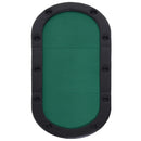 Black 10-Seater Folding Poker Table with Drink Holders