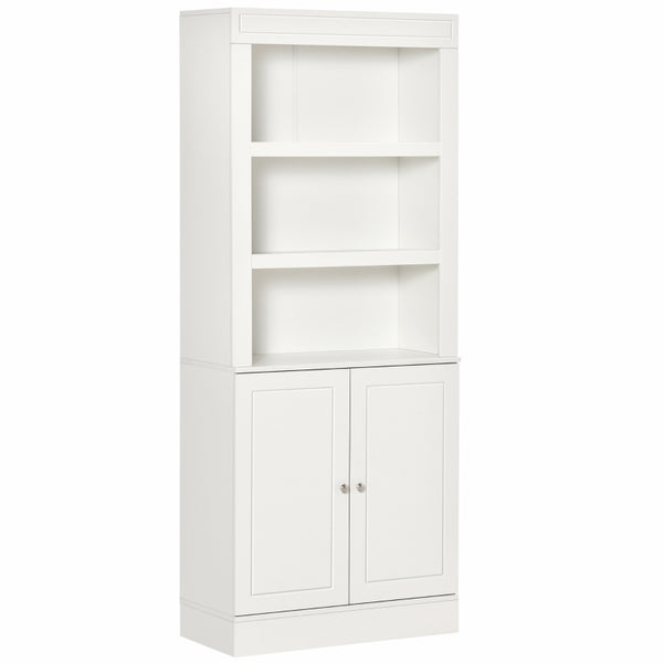White 6-Tier Freestanding Kitchen Storage Cabinet